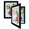 Americanflat 10x12.5 Kids Art Frame - 8.5x11 with Mat or 10x12.5 without Mat - Kids Artwork Frame - Magnetic Frame Closure - Shatter Resistant Glass - Hanging Hardware